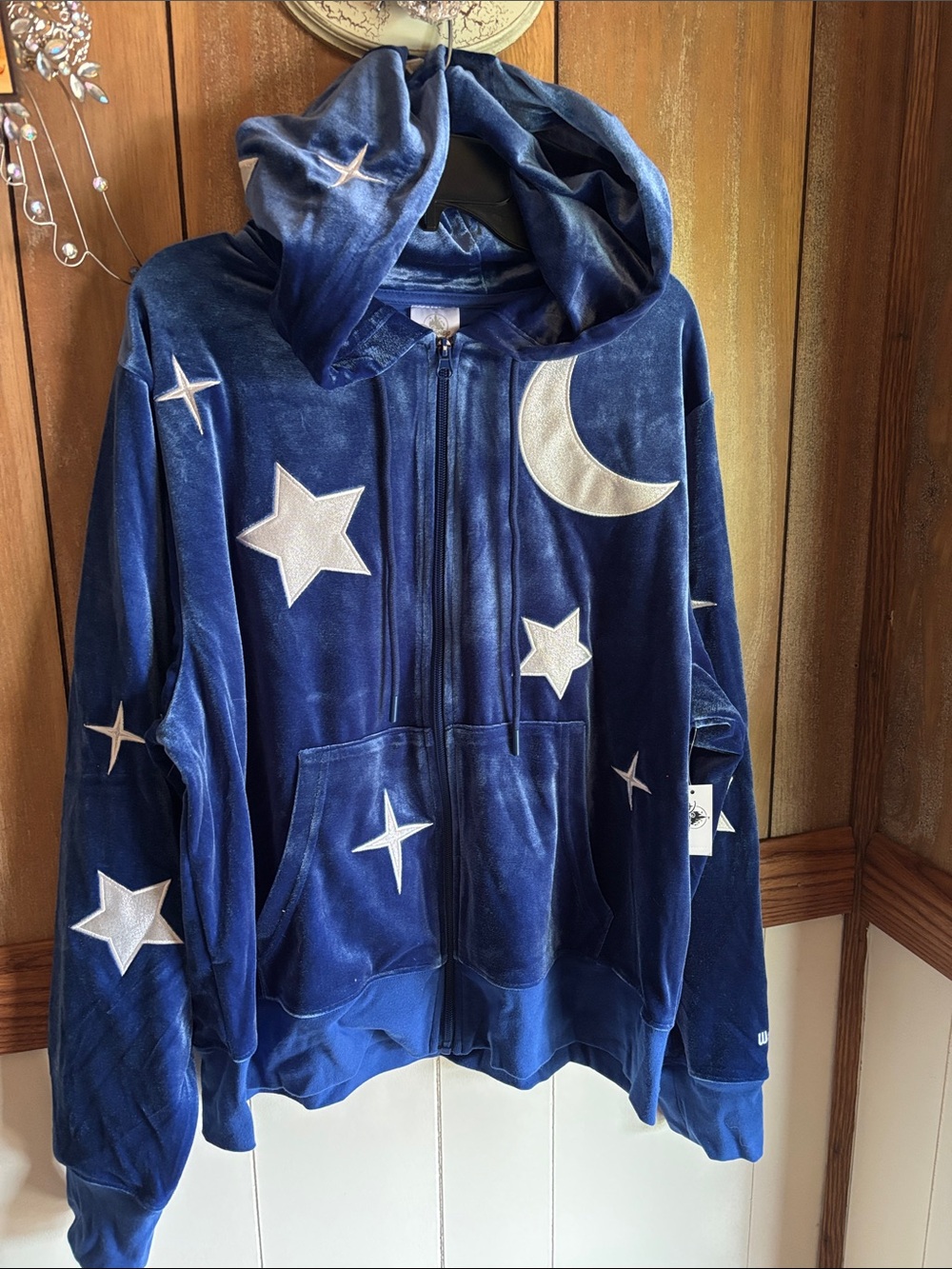 Disney Fantasia Velour Hoodie in Blue and silver Woman’s.